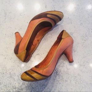 Jeffrey Campbell 3” Orange Pumps - 8.5